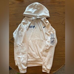 Asics Off White Track Club Hoodie